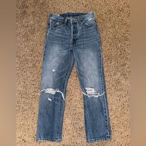 Levi's 501 Distressed Classic Denim Jeans 26x26